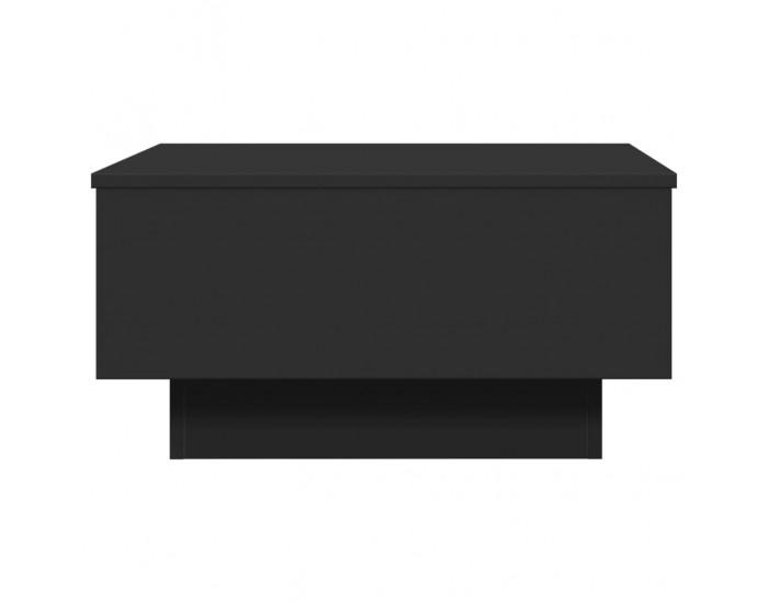 Sonata H Кафе маса, черна, 60x45x31 см, инженерно дърво