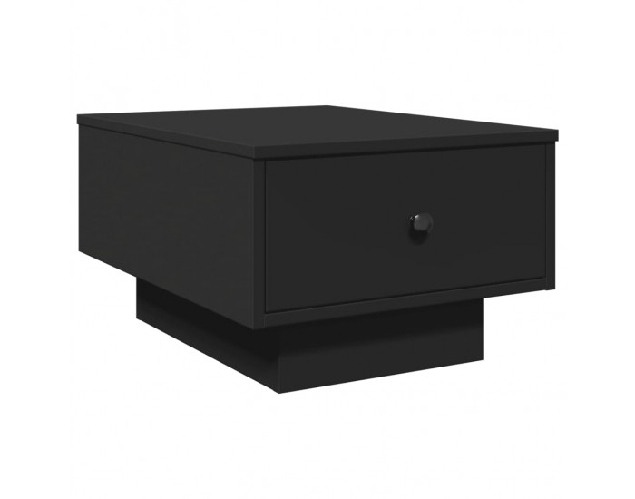 Sonata H Кафе маса, черна, 60x45x31 см, инженерно дърво