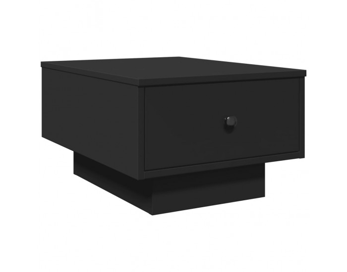 Sonata H Кафе маса, черна, 60x45x31 см, инженерно дърво