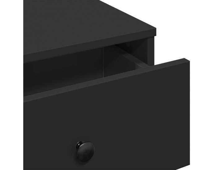 Sonata H Кафе маса, черна, 60x45x31 см, инженерно дърво