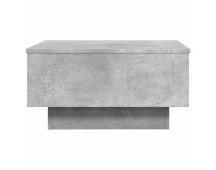 Sonata H Маса за кафе, бетонно сива, 60x45x31 см, инженерно дърво
