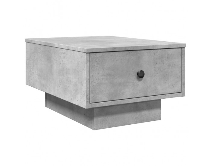 Sonata H Маса за кафе, бетонно сива, 60x45x31 см, инженерно дърво