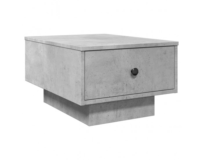 Sonata H Маса за кафе, бетонно сива, 60x45x31 см, инженерно дърво