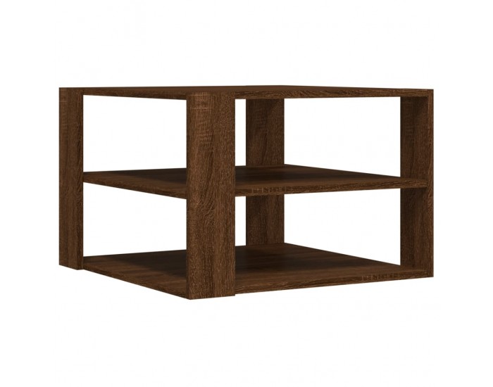 Sonata H Кафе маса, кафяв дъб, 59,5x59,5x40 см, инженерно дърво