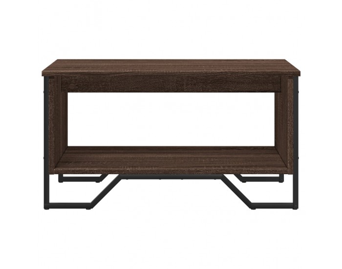 Sonata H Маса за кафе, кафяв дъб, 75x51x40 см, инженерно дърво