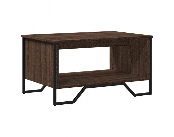 Sonata H Маса за кафе, кафяв дъб, 75x51x40 см, инженерно дърво