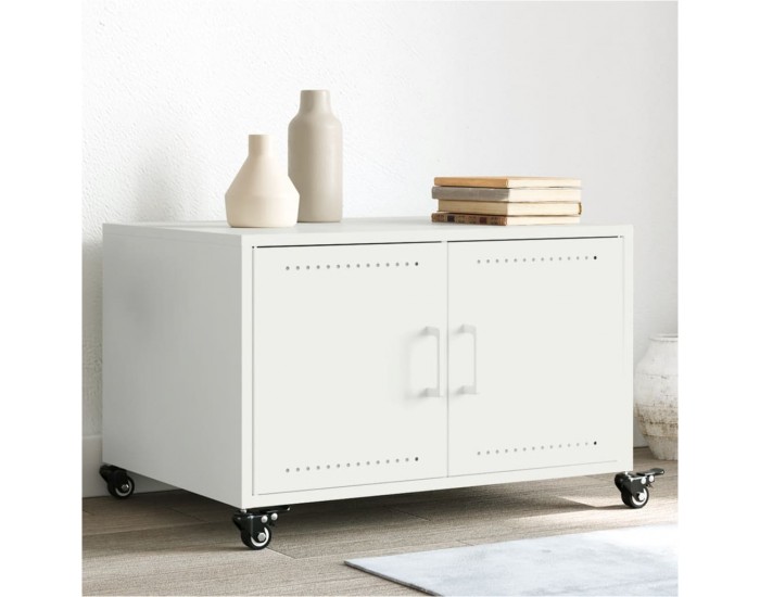 Sonata H Маса за кафе, бяла, 68x50x43,5 см, стомана