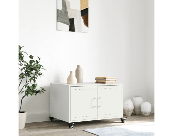 Sonata H Маса за кафе, бяла, 68x50x43,5 см, стомана