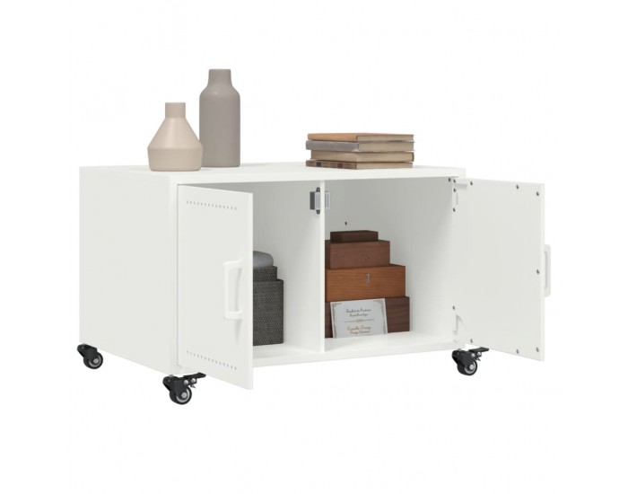 Sonata H Маса за кафе, бяла, 68x50x43,5 см, стомана