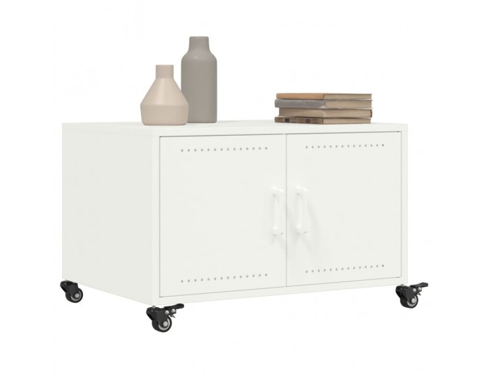 Sonata H Маса за кафе, бяла, 68x50x43,5 см, стомана