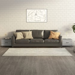 Sonata H Кафе маси с метални крака 2 бр сив сонома 50x50x40 см - Холни маси