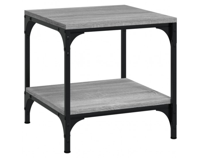 Sonata H Странични маси, 2 бр, сив сонома, 40x40x40 см, инженерно дърво