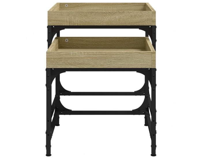 Sonata H Странични маси, 2 бр, дъб сонома, инженерно дърво