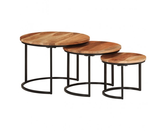 Sonata H Стифиращи маси, 3 бр, акация масив