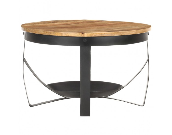 Sonata H Маса за кафе, Ø68x43 см, грубо мангово дърво