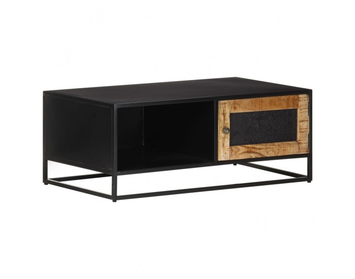 Sonata H Маса за кафе, 90x50x35 см, грубо мангово дърво масив