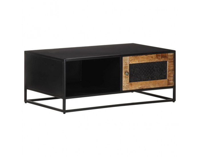 Sonata H Маса за кафе, 90x50x35 см, грубо мангово дърво масив