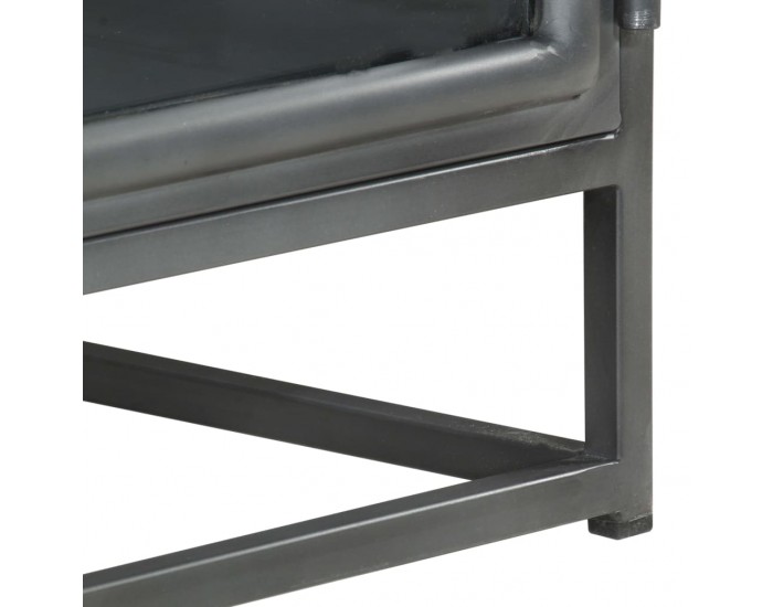 Sonata H Маса за кафе, сива, 90x50x35 см, акациево дърво масив