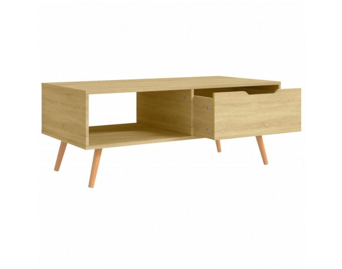 Sonata H Кафе маса, сонома дъб, 100x49,5x43 см, инженерно дърво