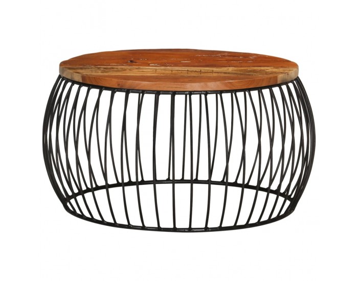 Sonata H Маса за кафе, Ø68 cм, регенерирано дърво масив