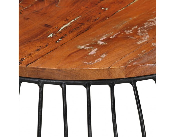 Sonata H Маса за кафе, Ø68 cм, регенерирано дърво масив