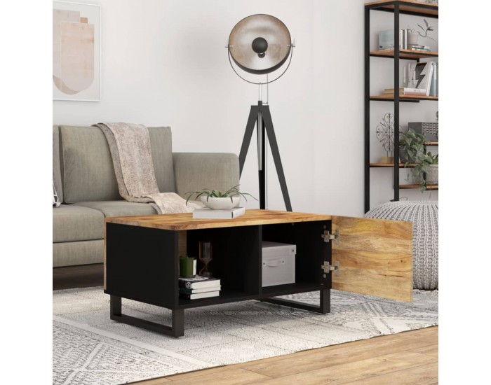 Sonata H Маса за кафе, 80x50x40 см, манго масив и инженерно дърво