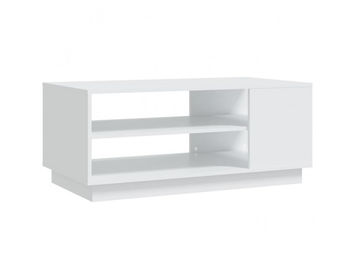 Sonata H Маса за кафе, бяла, 102x55x43 см, инженерно дърво