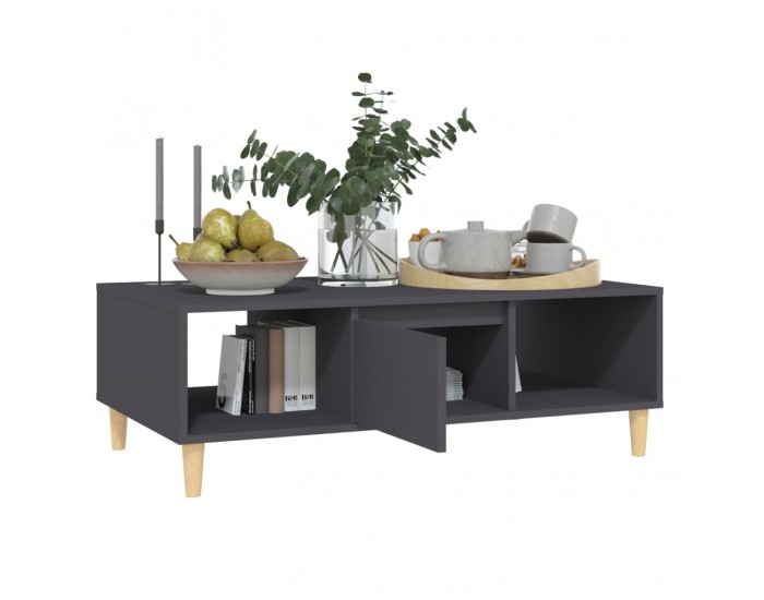 Sonata H Маса за кафе, сива, 103,5x60x35 см, инженерно дърво