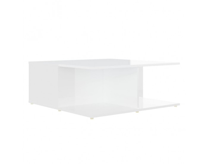 Sonata H Маса за кафе, бяла, 80x80x31 см, инженерно дърво