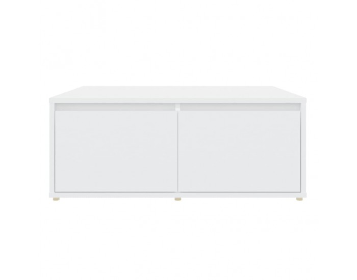 Sonata H Маса за кафе, бяла, 80x80x31 см, инженерно дърво