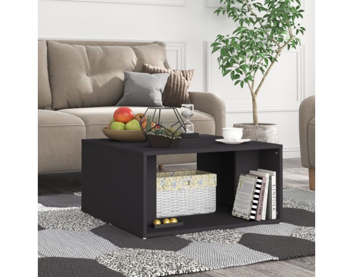 Sonata H Маси за кафе, 4 бр, сиви, 33x33x33 см, инженерно дърво