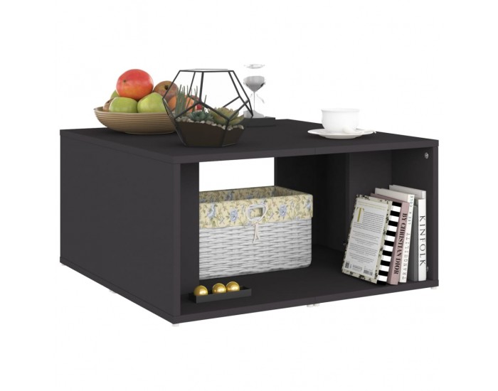 Sonata H Маси за кафе, 4 бр, сиви, 33x33x33 см, инженерно дърво