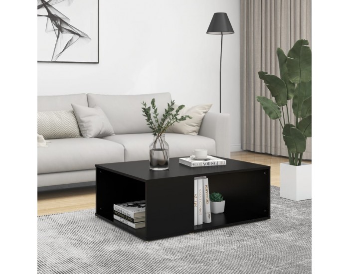 Sonata H Маса за кафе, черна, 90x67x33 см, инженерно дърво