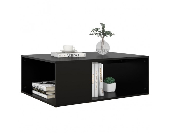 Sonata H Маса за кафе, черна, 90x67x33 см, инженерно дърво