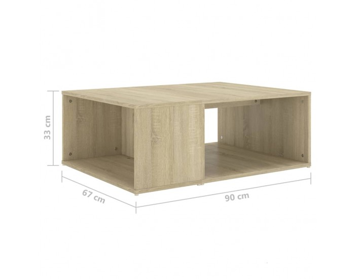 Sonata H Маса за кафе, дъб сонома, 90x67x33 см, инженерно дърво