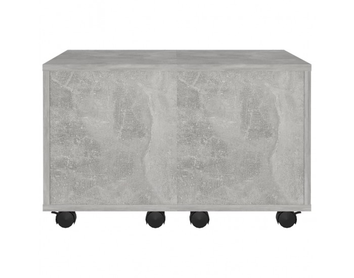 Sonata H Маса за кафе, бетонно сива, 60x60x38 см, инженерно дърво