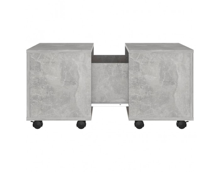 Sonata H Маса за кафе, бетонно сива, 60x60x38 см, инженерно дърво