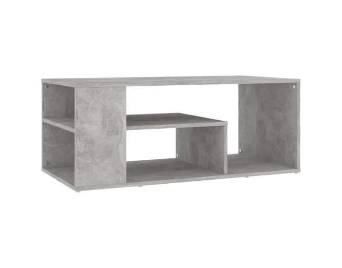 Sonata H Маса за кафе, бетонно сива, 100x50x40 см, инженерно дърво