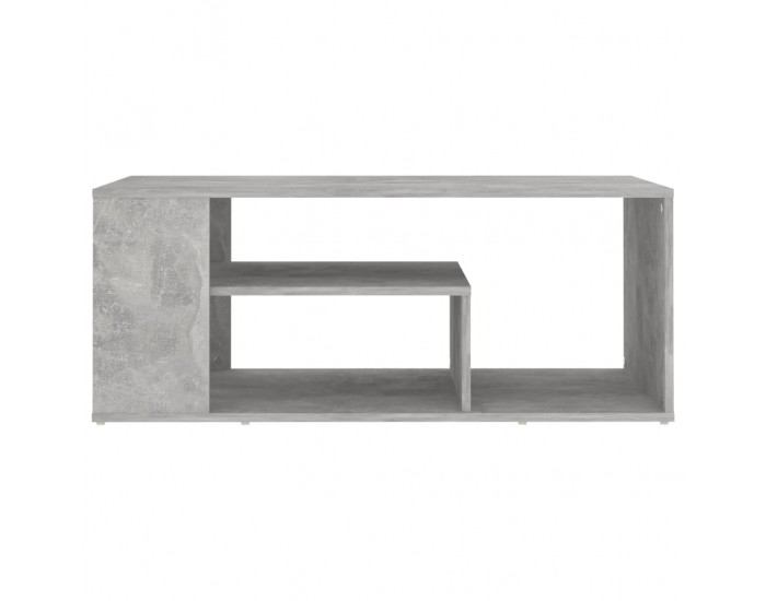 Sonata H Маса за кафе, бетонно сива, 100x50x40 см, инженерно дърво