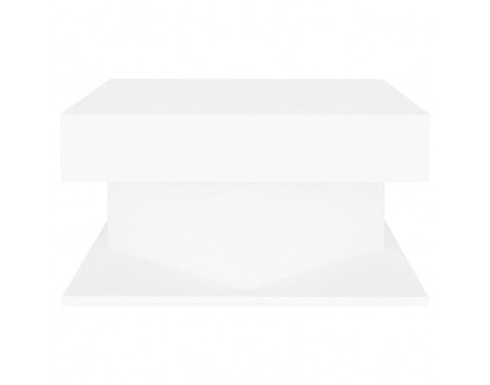 Sonata H Маса за кафе, бяла, 57x57x30 см, инженерно дърво