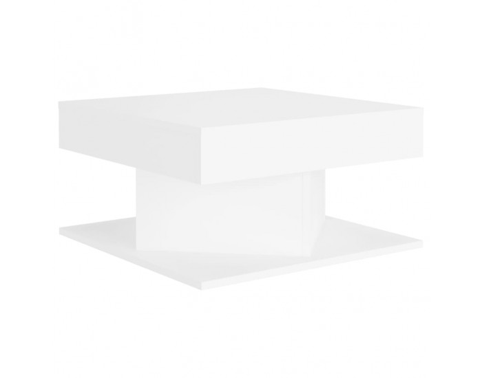 Sonata H Маса за кафе, бяла, 57x57x30 см, инженерно дърво