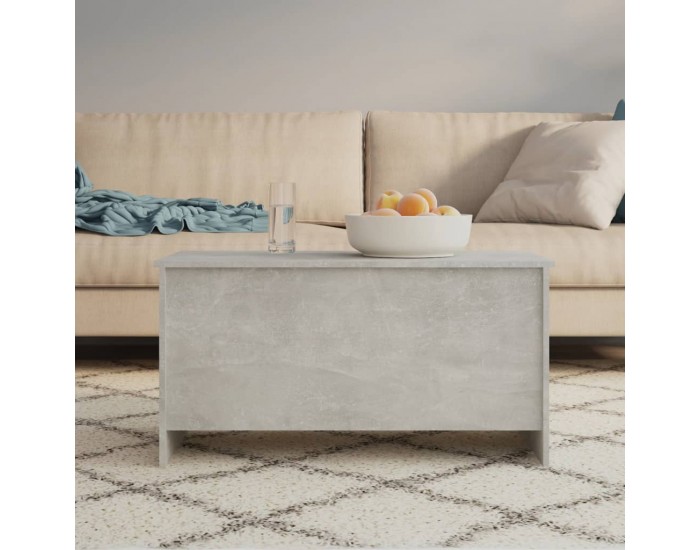 Sonata H Маса за кафе, бетонно сива, 102x55,5x52,5 см, инженерно дърво