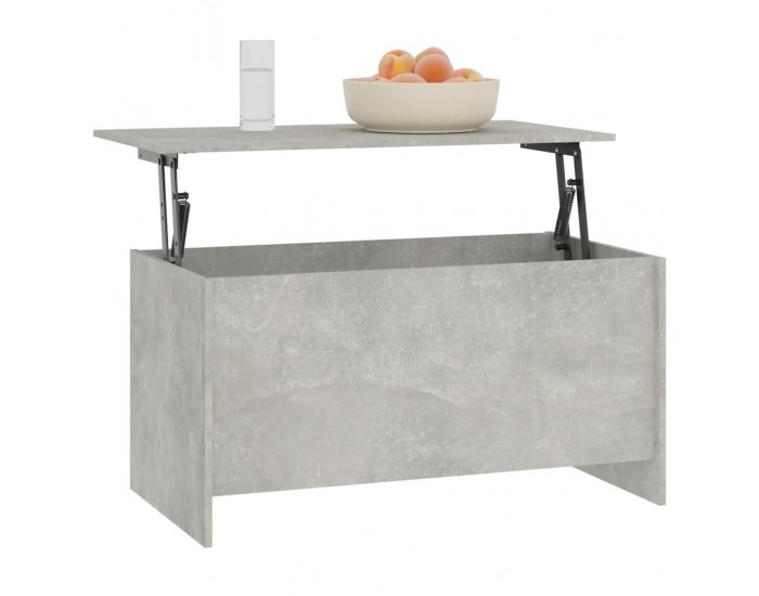 Sonata H Маса за кафе, бетонно сива, 102x55,5x52,5 см, инженерно дърво