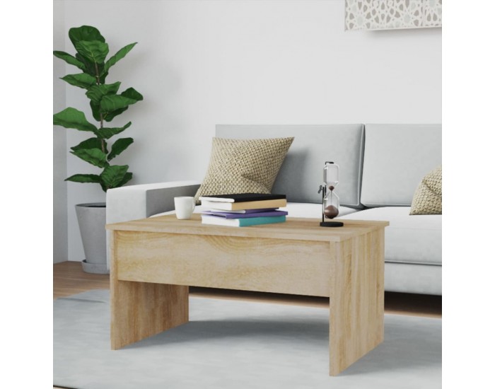 Sonata H Кафе маса, дъб сонома, 80x50,5x41,5 см, инженерно дърво