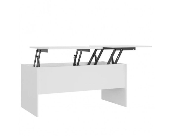 Sonata H Маса за кафе, бяла, 102x50,5x46,5 см, инженерно дърво