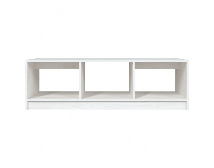 Sonata H Маса за кафе, бяла, 110x50x34 см, борово дърво масив