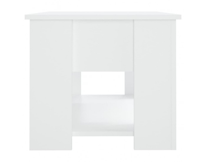 Sonata H Маса за кафе, бяла, 79x49x41 см, инженерно дърво