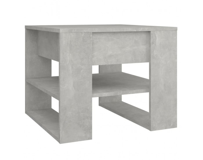Sonata H Маса за кафе, бетонно сива, 55,5x55x45 см, инженерно дърво
