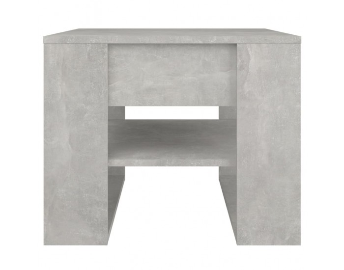 Sonata H Маса за кафе, бетонно сива, 55,5x55x45 см, инженерно дърво