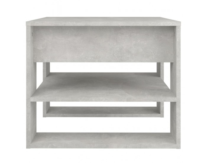 Sonata H Маса за кафе, бетонно сива, 55,5x55x45 см, инженерно дърво